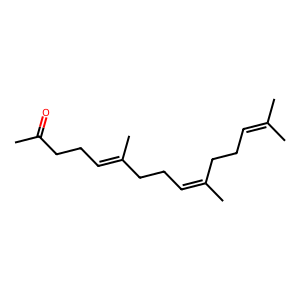 Structure of (5e,9z)-farnesyl acetone