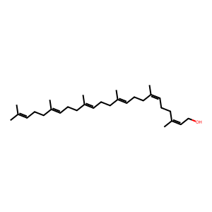 Structure of (6e 10e 14e 18e)-2 6 10 15 19 23-hexamethyltetracosa-1 6 10 14 18 22-hexaen-3-ol