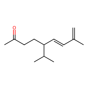 Structure of (6e)-5-isopropyl-8-methyl-6,8-nonadien-2-one
