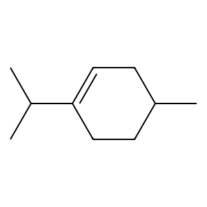 Structure of (= menthomenthene)