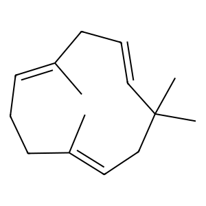 Structure of (alpha)-humulene