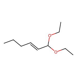 Structure of (e)-1,1-diethoxyhex-2-ene