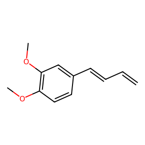 Structure of (e)-1-(3',4'-dimethoxyphenyl)butadiene