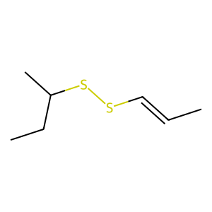 Structure of (e)-1-propenyl sec-butyl disulfide