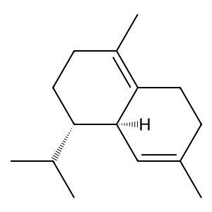 Structure of (+)-delta-cadinene