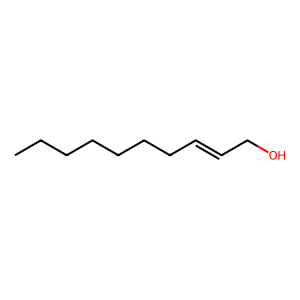 Structure of (e)-2-decenol