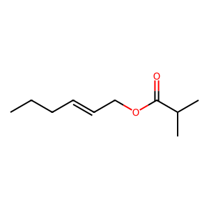 Structure of (e)-2-hexenyl isobutyrate