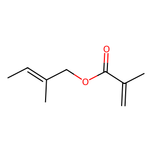 Structure of (e)-2-methyl-2-butenyl methacrylate