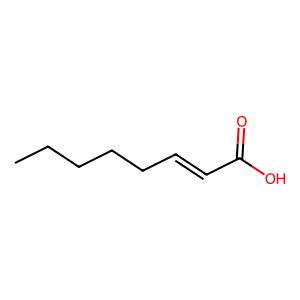 Structure of (e)-2-octenoic acid