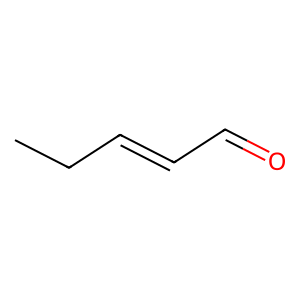 Structure of (e)-2-pentenal