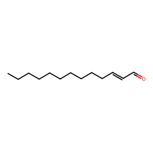 Structure of (e)-2-tridecenal