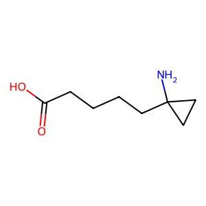 Structure of [1,1'-bicyclopropyl]-2-octanoic acid, 2'-hexyl-methyl ester