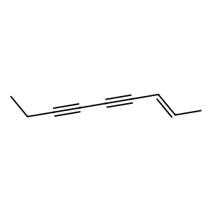 Structure of (e)-3,5-nonadiyne-7-ene