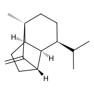 Structure of (+)-sativene