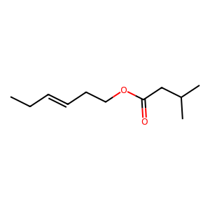 Structure of (e)-3-hexenyl isovalerate