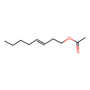 Structure of (e)-3-octenyl acetate