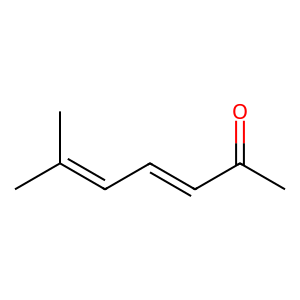 Structure of (e)-6-methylhepta-3,5-dien-2-one