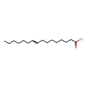 Structure of (e)-9-hexadecenoic acid