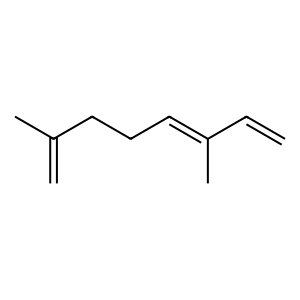 Structure of (e)-alpha-ocimene
