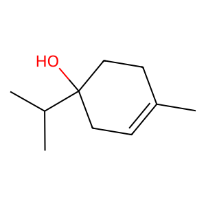 Structure of (+)terpinen-4-ol