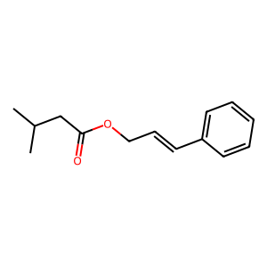 Structure of (e)-cinnamyl isovalerate