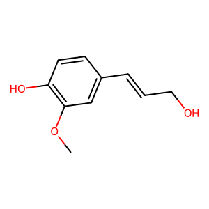 Structure of (e)-coniferyl alcohol