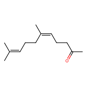 Structure of (e)-geranyl acetone