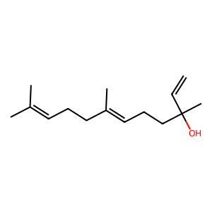 Structure of (+/-)-trans-nerolidol