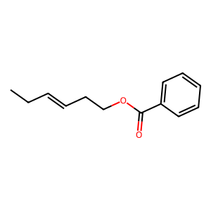 Structure of (e)-hex-3-enyl benzoate