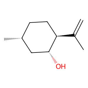 Structure of ( )-isopulegol