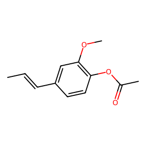 Structure of (e)-isoeugenol acetate