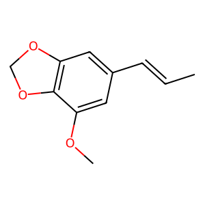 Structure of (e)-isomyristicin
