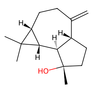 Structure of (- )-spathulenol
