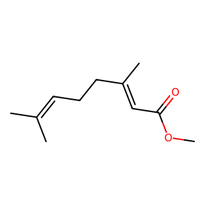 Structure of (e)-methyl geranate