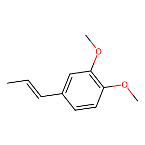 Structure of (e)-methyl isoeugenol