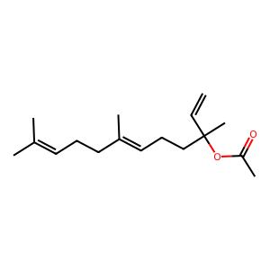 Structure of (e)-nerolidyl acetate