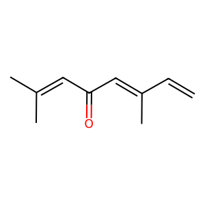 Structure of (e)-ocimenone