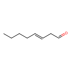 Structure of (e)-oct-3-enal