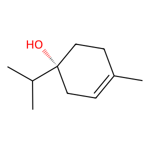 Structure of (-)-4-terpineol
