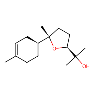 Structure of (-)-alpha-bisabolol oxide b