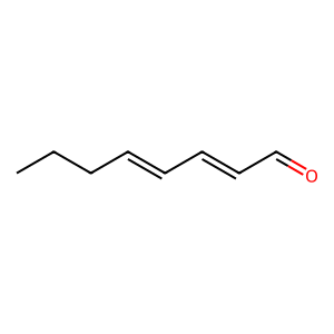 Structure of (e,e)-2,4-octadienal