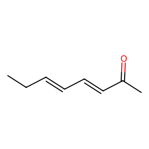 Structure of (e,e)-3,5-octadien-2-one