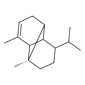 Structure of (-)-alpha-copaene