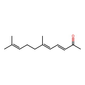 Structure of (e,e)-pseudoionone