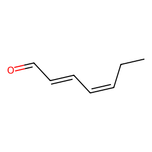 Structure of (e,z)-2,4-heptadienal