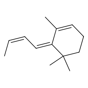 Structure of (e,z)-4,6,8-megastigmatriene