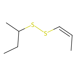 Structure of (z)-1-propenyl sec-butyl disulfide
