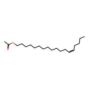 Structure of (z)-13-octadecenyl acetate