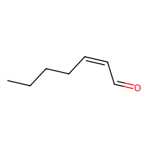 Structure of (z)-2-heptenal