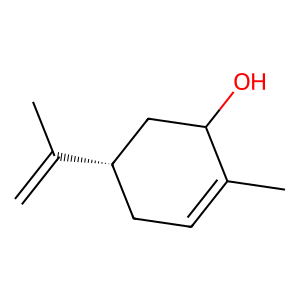 Structure of (-)-carveol